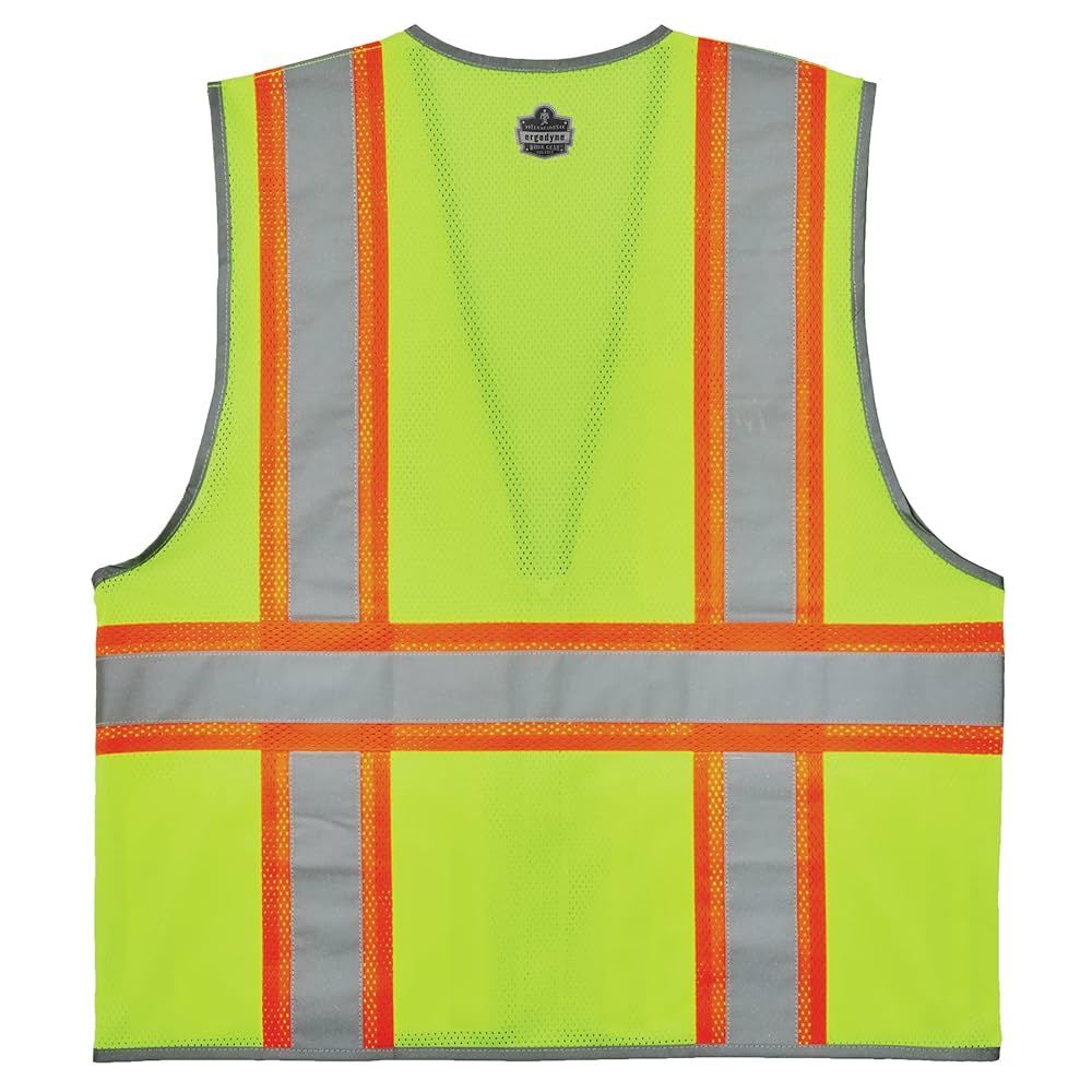 6(ROKU)◆MESH STRIPE VEST OccuNomix | Engineered Tough Safety Gear - 6 POCKET-ANSI